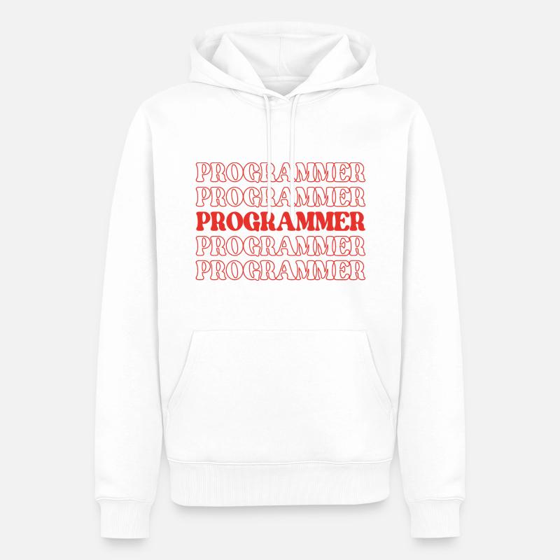 Programmierer, Programmierer, Entwickler, Programmierer, Software-Ingenieur - Männer Premium Bio Hoodie - Weiß