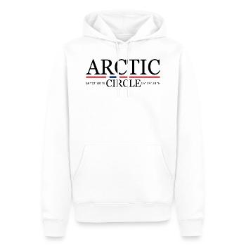 Arctic Circle Polarkreis Norway Norwegen - Männer Premium Bio Hoodie - Weiß - Vorne - Nico (187cm)