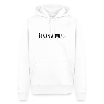 Braunschweig (Amatic SC/schwarz) - Männer Premium Bio Hoodie - Weiß - Vorne - Nico (187cm)