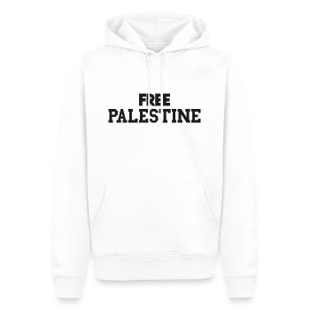 Free Palestine - Männer Premium Bio Hoodie - Weiß - Vorne - Nico (187cm)