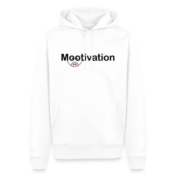 Mootivation Muh Motivation lustige Tiere - Männer Premium Bio Hoodie - Weiß - Vorne - Nico (187cm)