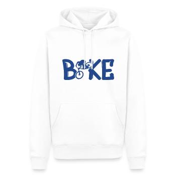 bike fahrrad biken - Männer Premium Bio Hoodie - Weiß - Vorne - Nico (187cm)