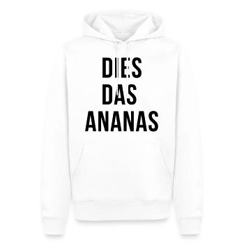 CE L'ANANAS - Sweat à capuche Premium bio Homme - blanc - Devant - Nico (187cm)