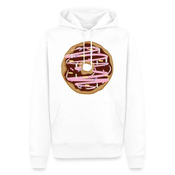 Chocolate Donut - Sweat à capuche Premium bio Homme - blanc - Devant - Nico (187cm)