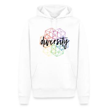 Diversity LGBT Gay Pride - Männer Premium Bio Hoodie - Weiß - Vorne - Nico (187cm)