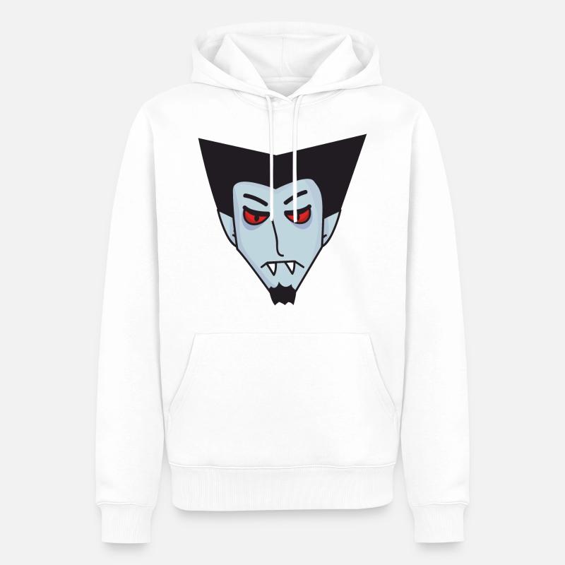 Halloween vampire Comte Dracula - Sweat à capuche Premium bio Homme - blanc