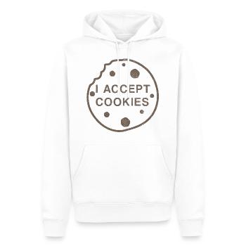 Lustiges Cookie Shirt - Männer Premium Bio Hoodie - Weiß - Vorne - Nico (187cm)
