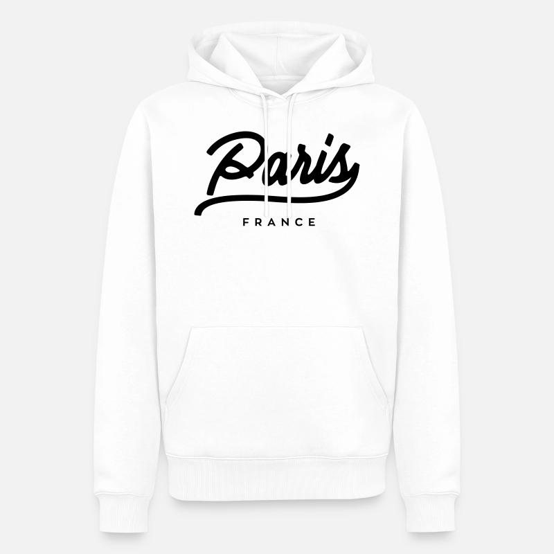 Paris - Frankreich - Männer Premium Bio Hoodie - Weiß