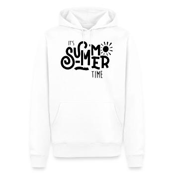 Es ist Sommer - Männer Premium Bio Hoodie - Weiß - Vorne - Nico (187cm)