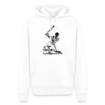 Cricket, sport pour messieurs - Sweat à capuche Premium bio Homme - blanc - Devant - Nico (187cm)