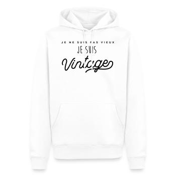 I'm not old I'm vintage - Men’s Premium Organic Hoodie - white - Front - Nico (187cm)