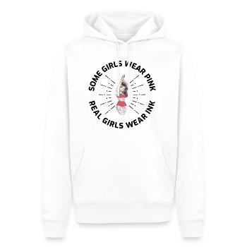 Tattoo Lovers Woman Artist Tattooed Girl Gift - Sweat à capuche Premium bio Homme - blanc - Devant - Nico (187cm)
