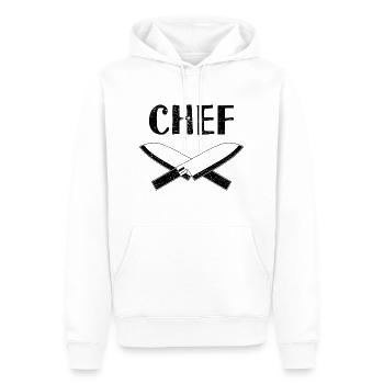 Küchenchef Restaurant Gastronomie - Männer Premium Bio Hoodie - Weiß - Vorne - Nico (187cm)