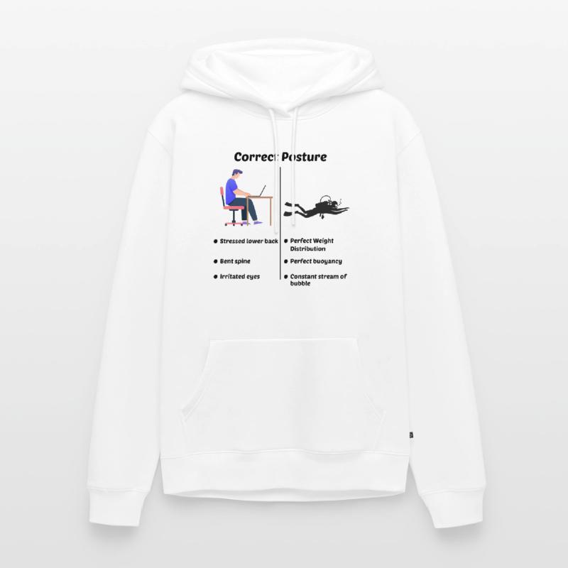 Scuba Diving Diver Computer Engineer Programmierer Männer Premium Bio Hoodie