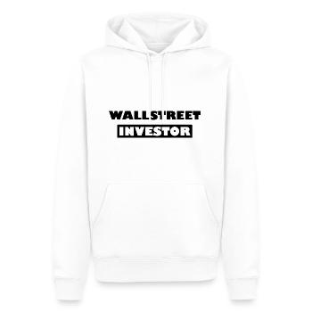 Der Wallstreet Investor - Männer Premium Bio Hoodie - Weiß - Vorne - Nico (187cm)