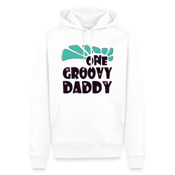 Ein grooviger Papa, Ein toller Papa - Männer Premium Bio Hoodie - Weiß - Vorne - Nico (187cm)