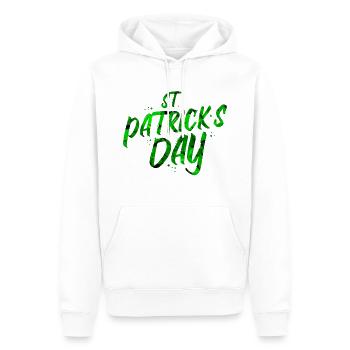 St. Patricks Tag - Männer Premium Bio Hoodie - Weiß - Vorne - Nico (187cm)