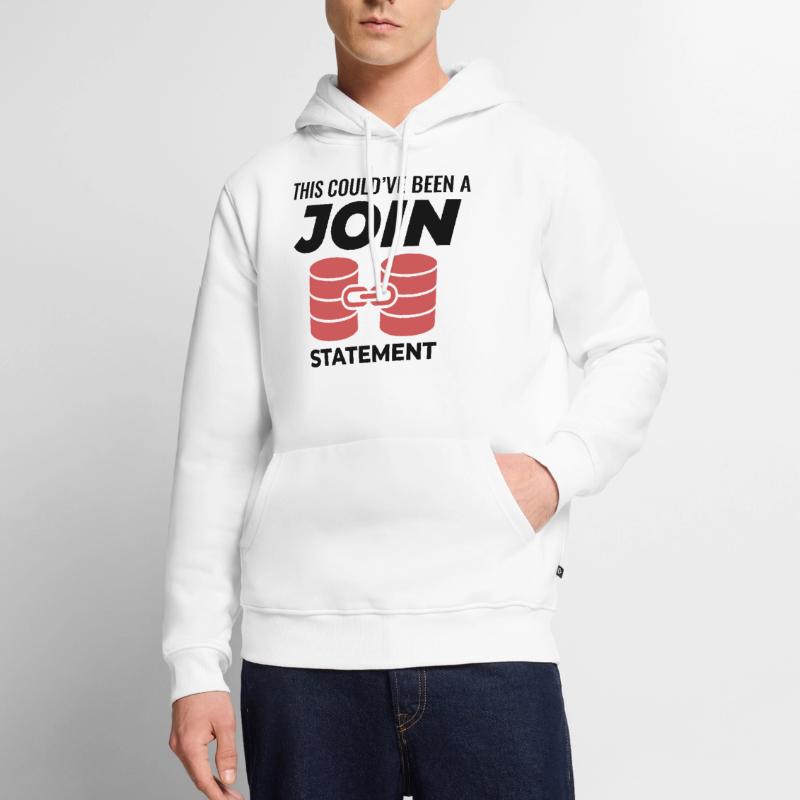 SQL Join Database, instruction de programmation des données Sweat à capuche Premium bio Homme