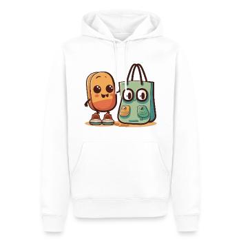 Die Strandfreunde - Männer Premium Bio Hoodie - Weiß - Vorne - Nico (187cm)