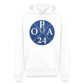 Opa 24 Opa24 OPA24 Opa2024 - Männer Premium Bio Hoodie - Weiß - Vorne - Nico (187cm)