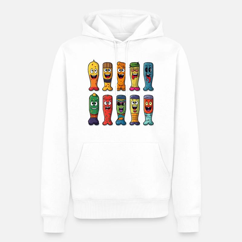 Die dummen Läufer - Männer Premium Bio Hoodie - Weiß