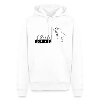 TEAM Eskie Hunde American Eskimo Dog Wilsigns - Männer Premium Bio Hoodie - Weiß - Vorne - Nico (187cm)