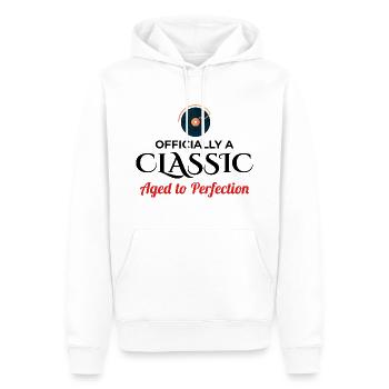 50. Geburtstag Klassische Vinyl-Schallplatte Vintage - Männer Premium Bio Hoodie - Weiß - Vorne - Nico (187cm)