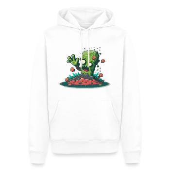 Zombie erhebt sich - Männer Premium Bio Hoodie - Weiß - Vorne - Nico (187cm)