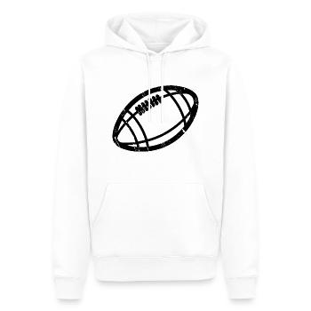 American Football Vintage Football - Männer Premium Bio Hoodie - Weiß - Vorne - Nico (187cm)