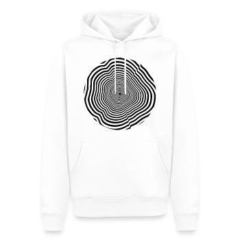 Trou noir - Sweat à capuche Premium bio Homme - blanc - Devant - Nico (187cm)