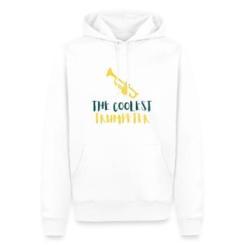 The Coolest Trumpeter - Men’s Premium Organic Hoodie - white - Front - Nico (187cm)