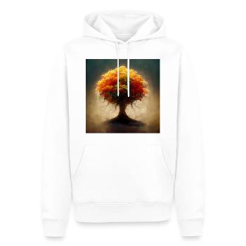 Baum des Lebens Fotorealistisch III - Männer Premium Bio Hoodie - Weiß - Vorne - Nico (187cm)