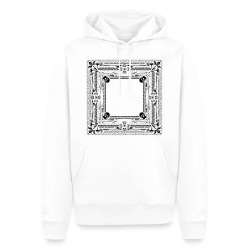 Bandana Schwarz - Männer Premium Bio Hoodie - Weiß - Vorne - Nico (187cm)
