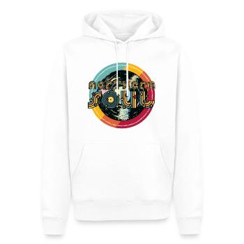 Northern Soul Vintage - Männer Premium Bio Hoodie - Weiß - Vorne - Nico (187cm)