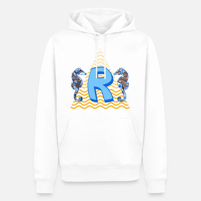 seepferdchen e 262 r - Männer Premium Bio Hoodie - Weiß
