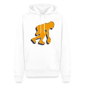 Football Spieler - Männer Premium Bio Hoodie - Weiß - Vorne - Nico (187cm)