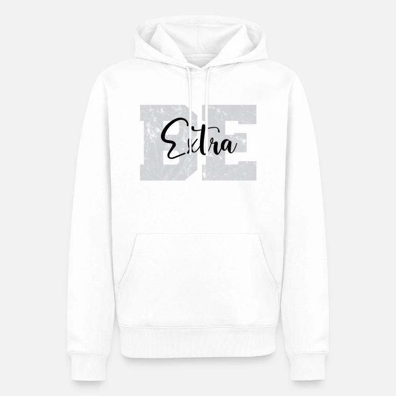 Soyez extra - Sweat à capuche Premium bio Homme - blanc