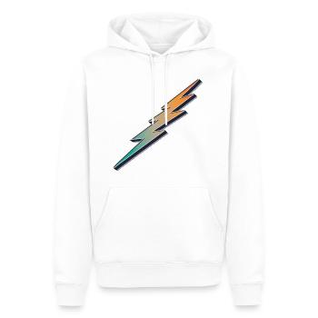 Flash Vintage - Männer Premium Bio Hoodie - Weiß - Vorne - Nico (187cm)