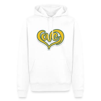 Love Vintage - Männer Premium Bio Hoodie - Weiß - Vorne - Nico (187cm)