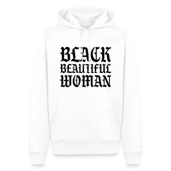 Black History Month Black Beautiful Woman - Männer Premium Bio Hoodie - Weiß - Vorne - Nico (187cm)