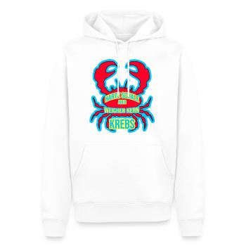 Sternzeichen Krebs - Männer Premium Bio Hoodie - Weiß - Vorne - Nico (187cm)
