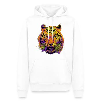 Tiger - Männer Premium Bio Hoodie - Weiß - Vorne - Nico (187cm)