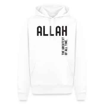 Allah the greatest of all time - Männer Premium Bio Hoodie - Weiß - Vorne - Nico (187cm)
