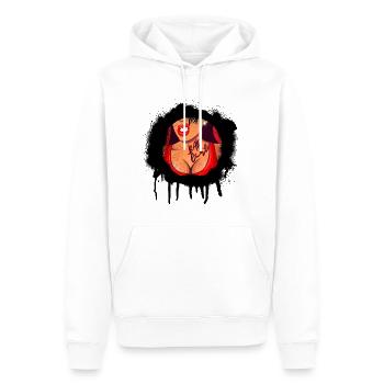 Bad Girl - Männer Premium Bio Hoodie - Weiß - Vorne - Nico (187cm)