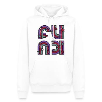Funk Funky Vintage - Männer Premium Bio Hoodie - Weiß - Vorne - Nico (187cm)
