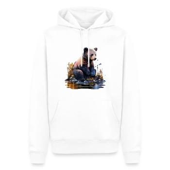 Bären Baby - Männer Premium Bio Hoodie - Weiß - Vorne - Nico (187cm)