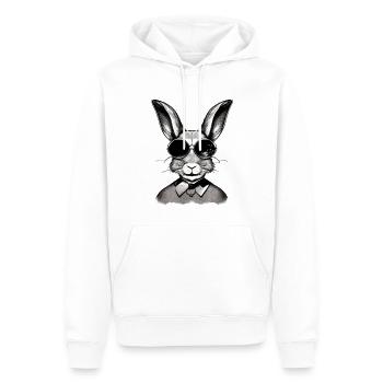 Lustiger Hase Osterhase Ostern - Männer Premium Bio Hoodie - Weiß - Vorne - Nico (187cm)