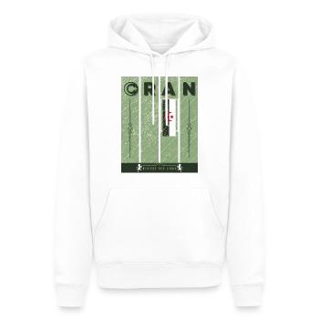 Oran Rivière des Lions - Sweat à capuche Premium bio Homme - blanc - Devant - Nico (187cm)