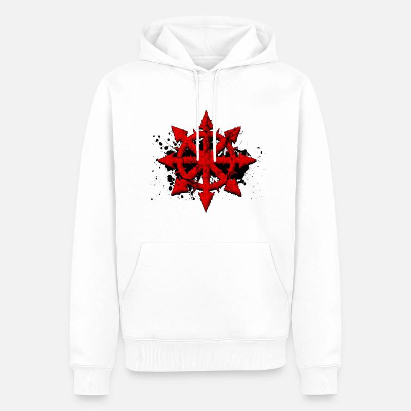 Rouille étoile - Sweat à capuche Premium bio Homme - blanc