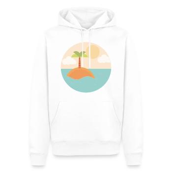 Palmen Urlaub Sommer Insel - Männer Premium Bio Hoodie - Weiß - Vorne - Nico (187cm)